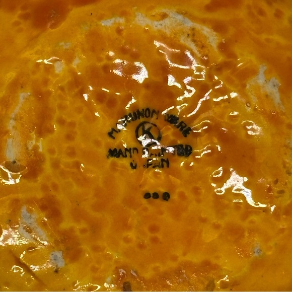 Maruhon Ware vintage ceramic orange shaped creamer or pitcher; made in Japan - Picture 7 of 9